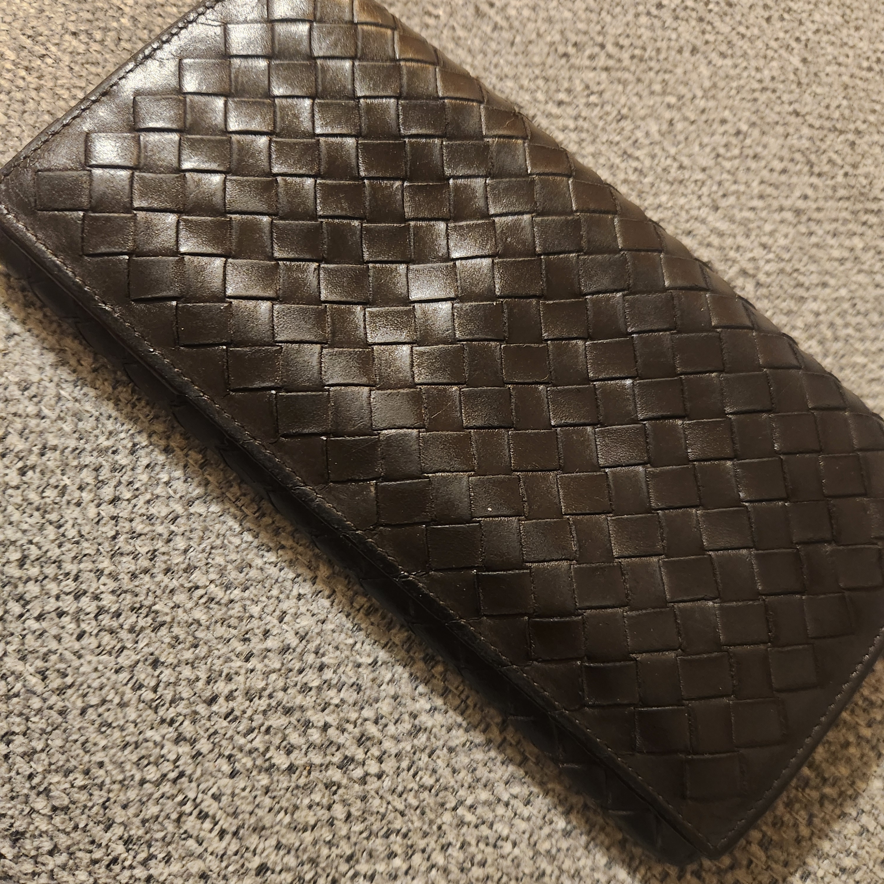 Bottega Veneta Brown Woven Wallet